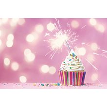 Pink Cupcake Wall Mural