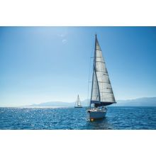 Boat Sailing Wall Mural