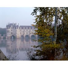 Chateau De Chenonceau In Mist Wall Mural