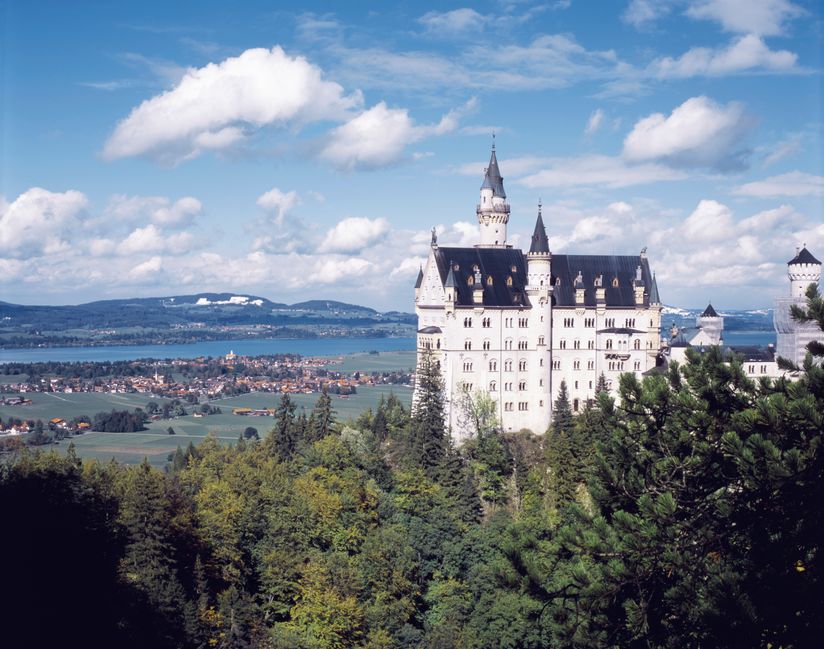 Neuschwanstein Castle 1 Mural By Dietrich Leis Stock Photography