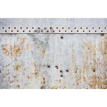 Rusted Rivets and Metal Wall Mural