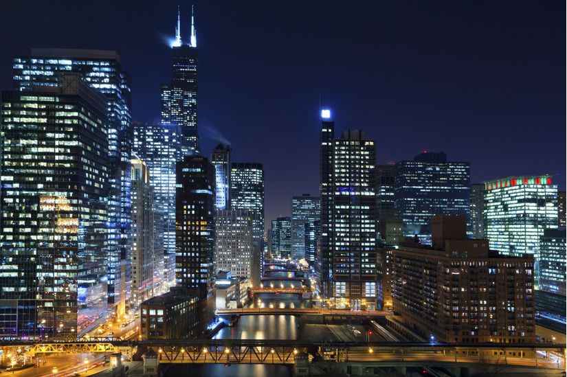 Lights-From-Chicago-Skyscrapers-Mural-Wallpaper