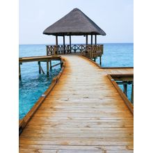 Wooden Walkway Wall Mural