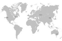 World-Map-In-Grey-Wall-Mural