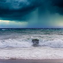 Stormy Seascape Wall Mural