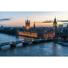 Big Ben At Dusk Wall Mural