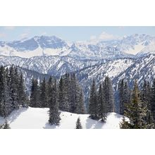 Snowy Mountaintop Wall Mural