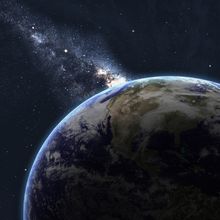 Earth From Space Wall Mural