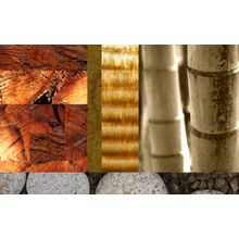 Stones & Bamboo 2 Wall Mural