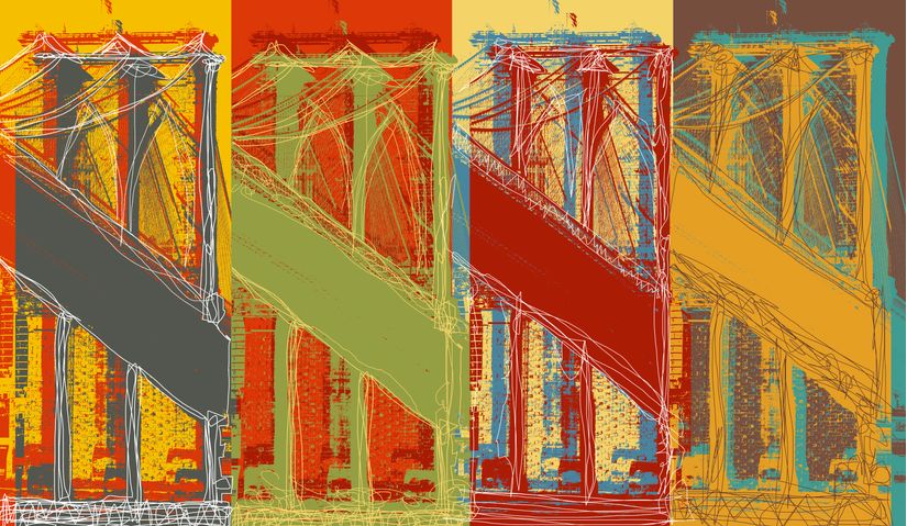 Brooklyn Bridge (Lew) Mural - Matthew Lew - Murals Your Way