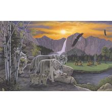Path Of The Wolf Spirit Wall Mural
