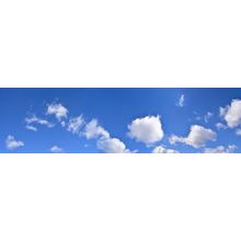 Blue Sky With Small White Clouds Wallpaper Mural