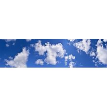Blue Sky with Large White Clouds Wall Mural