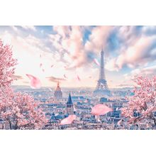 French Sakura Wall Mural