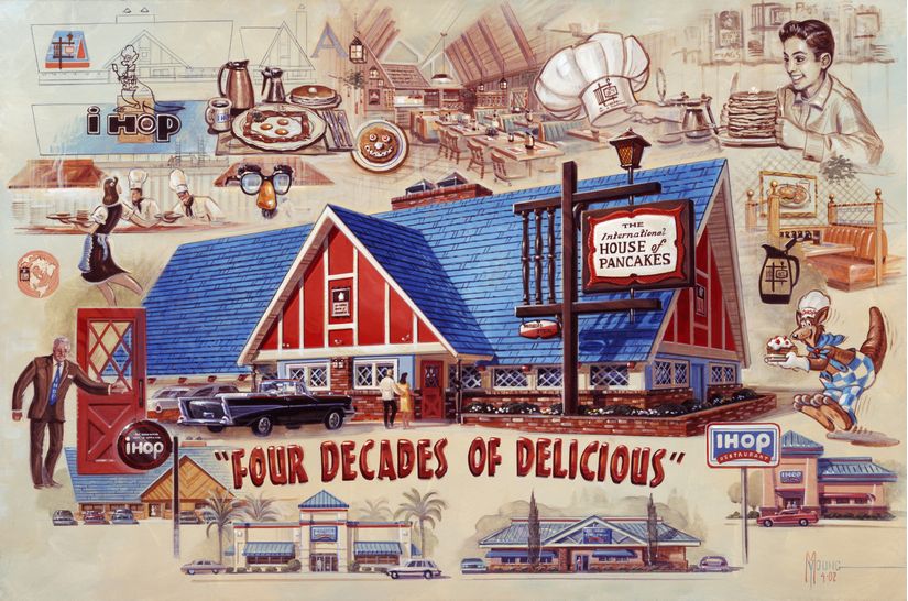 Americana IHOP Restaurant Wall Mural Murals Your Way - Main Image