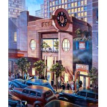 Sidewalk Cafe Wall Mural