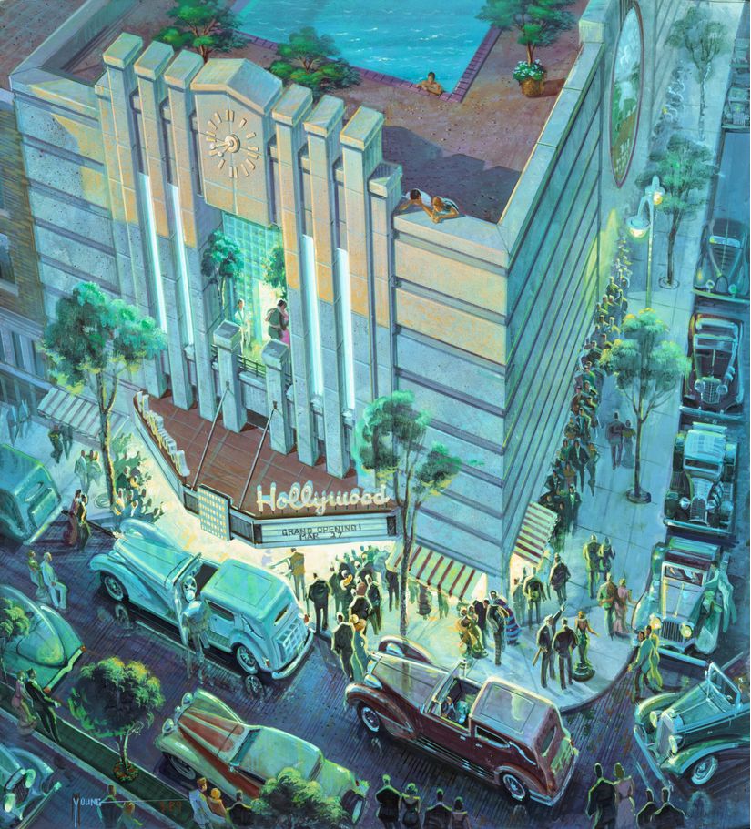 Hollywood Premiere Mural Murals Your Way