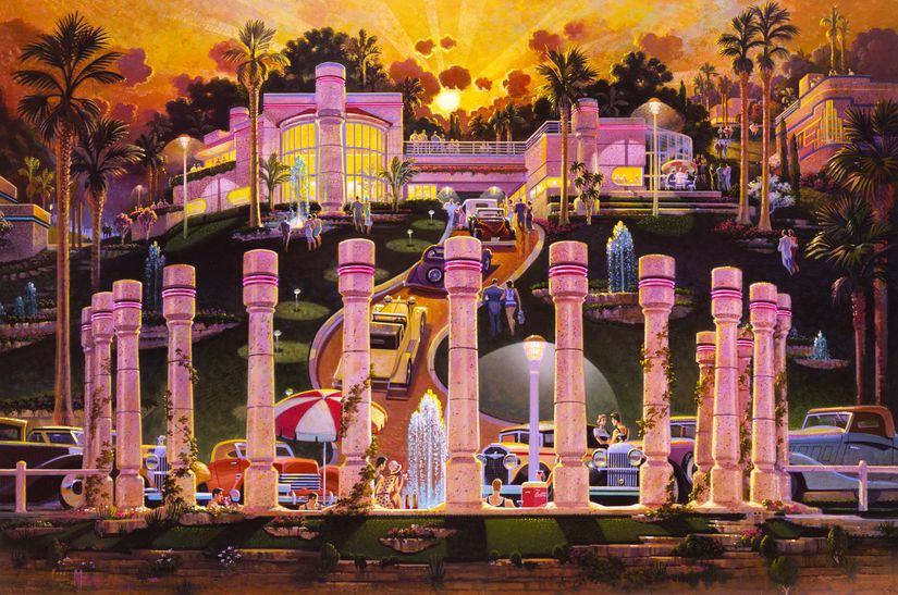 Sunset Splash Mural Murals Your Way