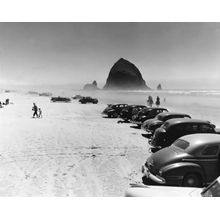 Cannon Beach and Haystack Rock, OR Wallpaper Mural