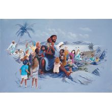 Jesus And The Children Wall Mural