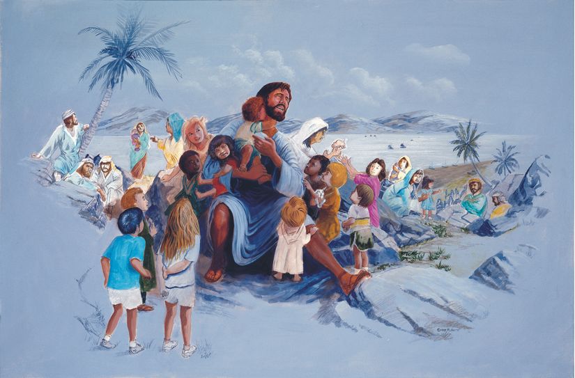 Jesus-And-The-Children-Wall-Mural