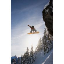 Snowboarding Steven's Pass Wall Mural