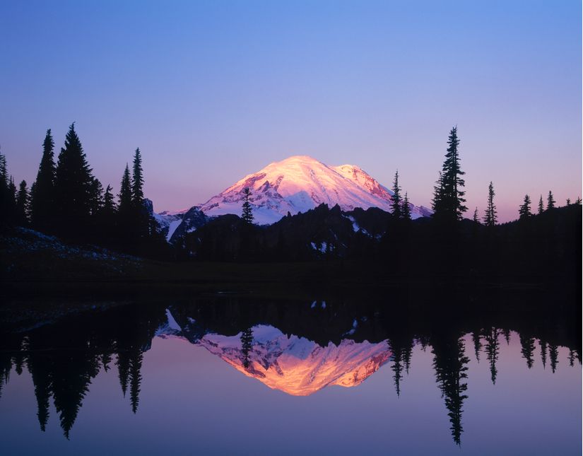 Mt. Rainier & Tipsoo Lake Wallpaper Mural - Murals Your Way