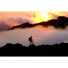 Hiking at Sunset in Spray Park Wall Mural