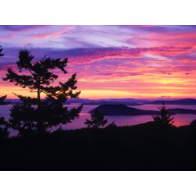 Sunset Over the Puget Sound & San Juan Islands Wall Mural
