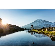 Hiking Mt Rainier Wall Mural