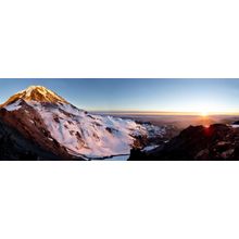 Sunset on Mowich Face, Mt Rainier National Park Wall Mural