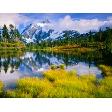 Mount Shuksan & Picture Lake, Washington Wall Mural