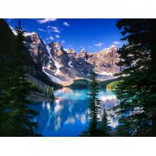 Moraine Lake In The Valley Of The Ten Peaks Wall Mural