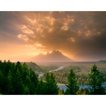 Clearing Storm, Tetons, Wyoming Wall Mural