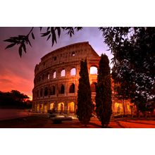 Colosseum Sunrise Wall Mural