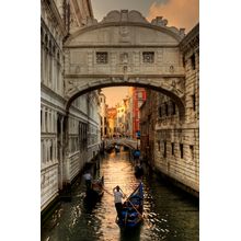 Bridge of Sighs at Sunset Wall Mural