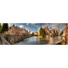 Panoramic View Of Bruges, Belgium Wall Mural