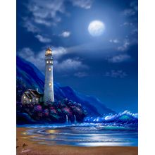Lighthouse At Peace Wallpaper Mural
