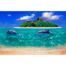 Blue Sky Paradise Wall Mural