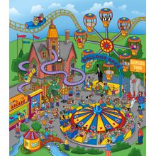 Amusement Park Wall Mural