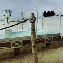 Beach Glass Docks, Lake Erie Wall Mural