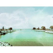 Beach Glass Marina, Lake Erie Wall Mural