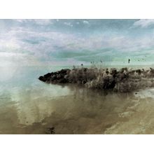 Beach Glass Sunset On The Craggy Shore, Lake Erie Wall Mural