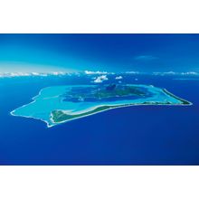 Aerial View Of Bora Bora Wall Mural