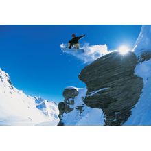 Snowboarding, Switzerland Wall Mural