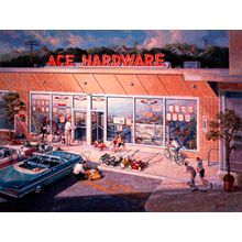 Ace Hardware 60's Wall Mural