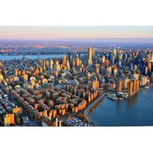 Dawn On Manhattan Wall Mural