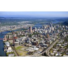 Portland - Aerial View Mural Wallpaper