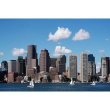 Boston Skyline Wall Mural
