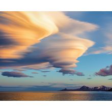 Lenticular Clouds Over South Georgia Island Wall Mural